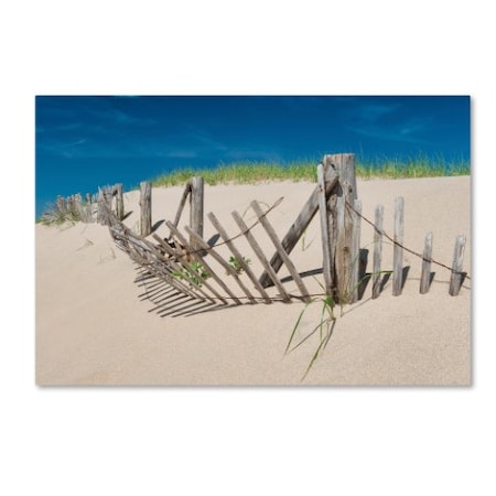 Michael Blanchette Photography 'Worn Beach Fence' Canvas Art,22x32